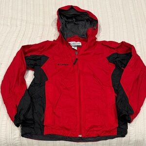 Columbia Crimson and Ebony Hooded Jacket